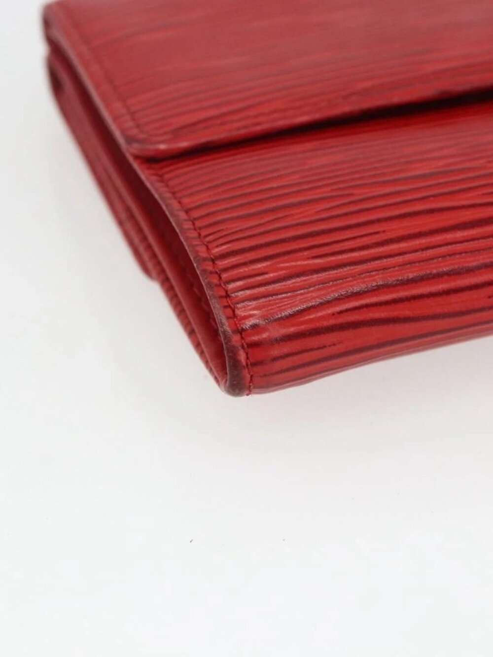 LOUIS VUITTON Porte Monnaie Billets Cartes Credit Wallet Red - Picture 4 of 15